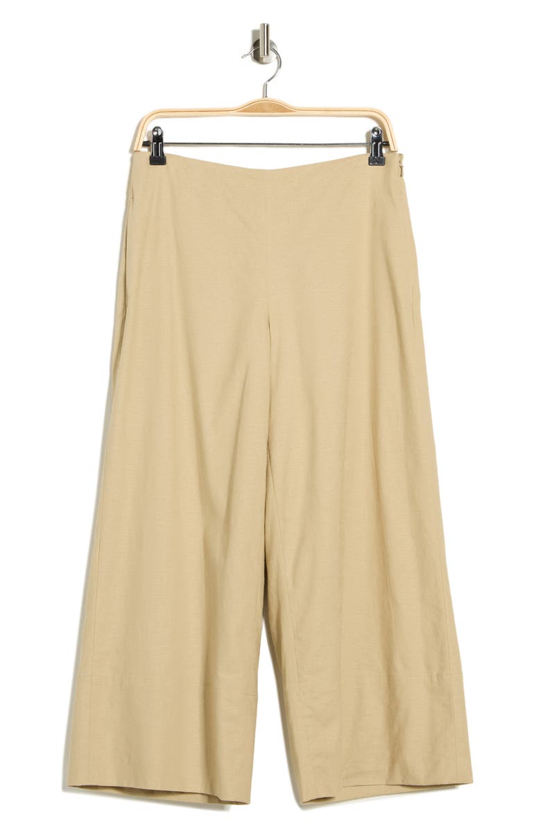 Vince Linen Blend Crop Wide Leg Pants, Alternate, color, Cliff Side