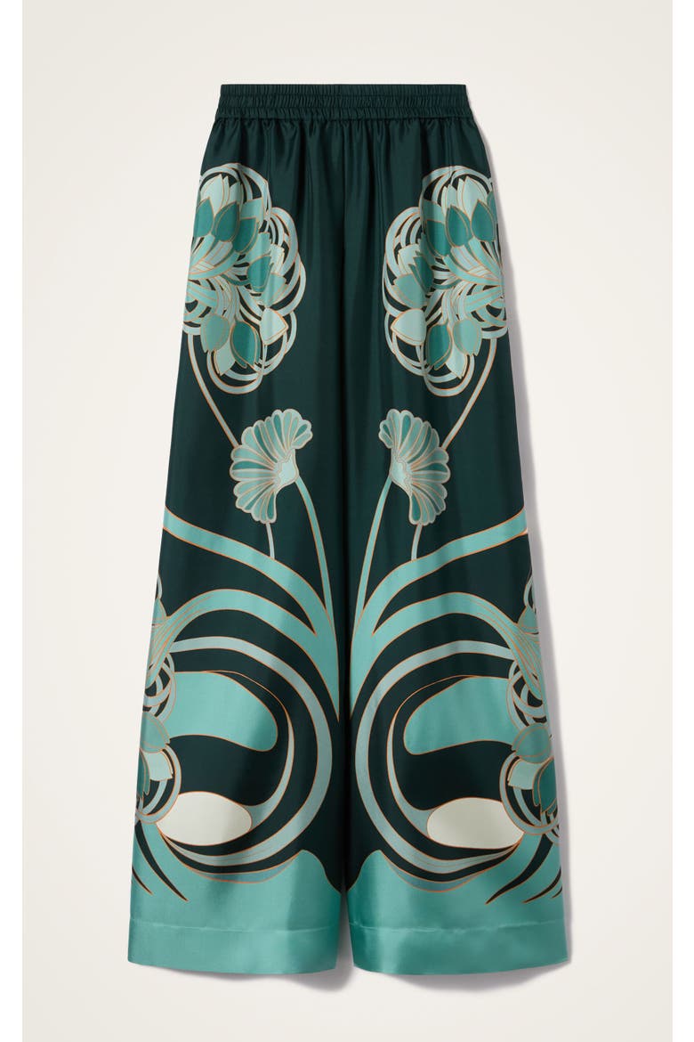 Palazzo Pants, Alternate, color, Blooming Tulip Dark Green