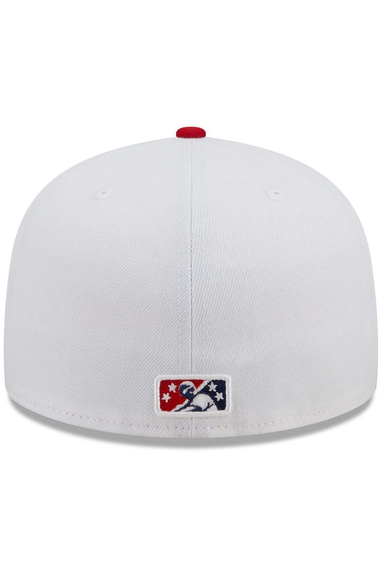 New Era Men's New Era Red/Navy Harrisburg Senators Marvel x Minor League 59FIFTY Fitted Hat, Alternate, color, Red