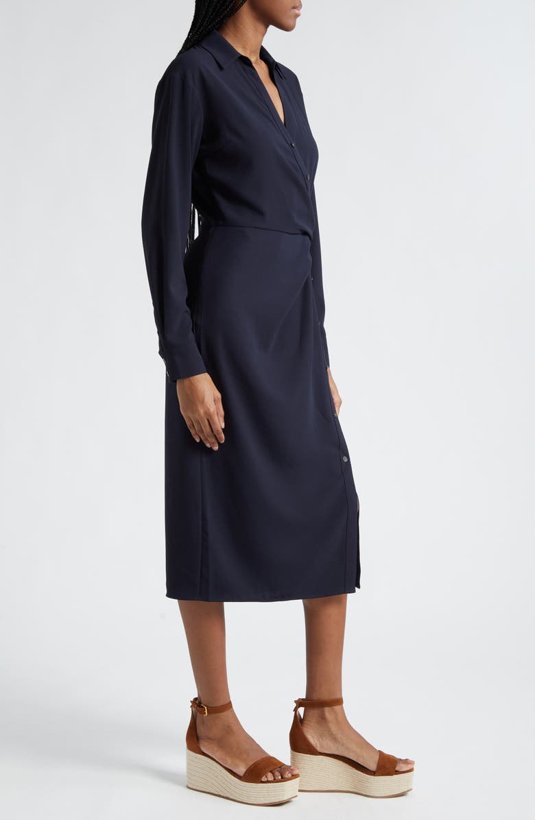 Veronica Beard Wright Long Sleeve Dress, Alternate, color, Navy