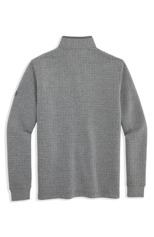 Vineyard Vines Quilted Quarter Snap Pullover In Gray