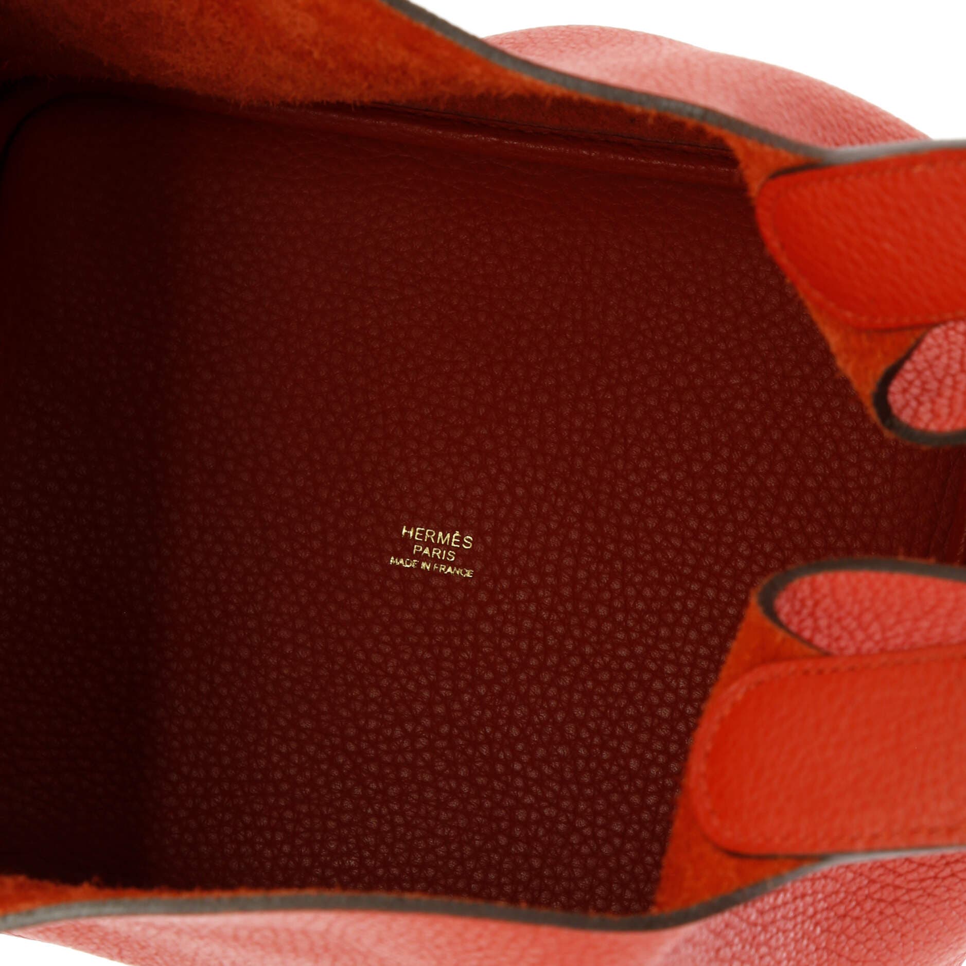 Pre-Owned Hermes Picotin Lock Bag Clemence MM, Alternate, color, Rouge Tomate