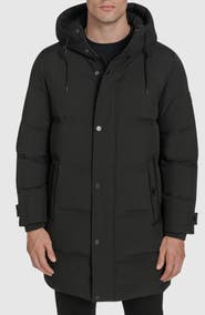 Andrew Marc Stadium Hooded Puffer Coat