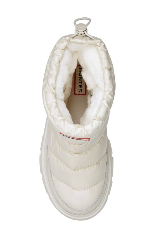 Hunter Maribel Waterproof Snow Boot In White