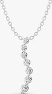 SEREIA OFFICIAL 14K Gold 0.5 ct Necklace Lab Grown Diamond Journey Pendant