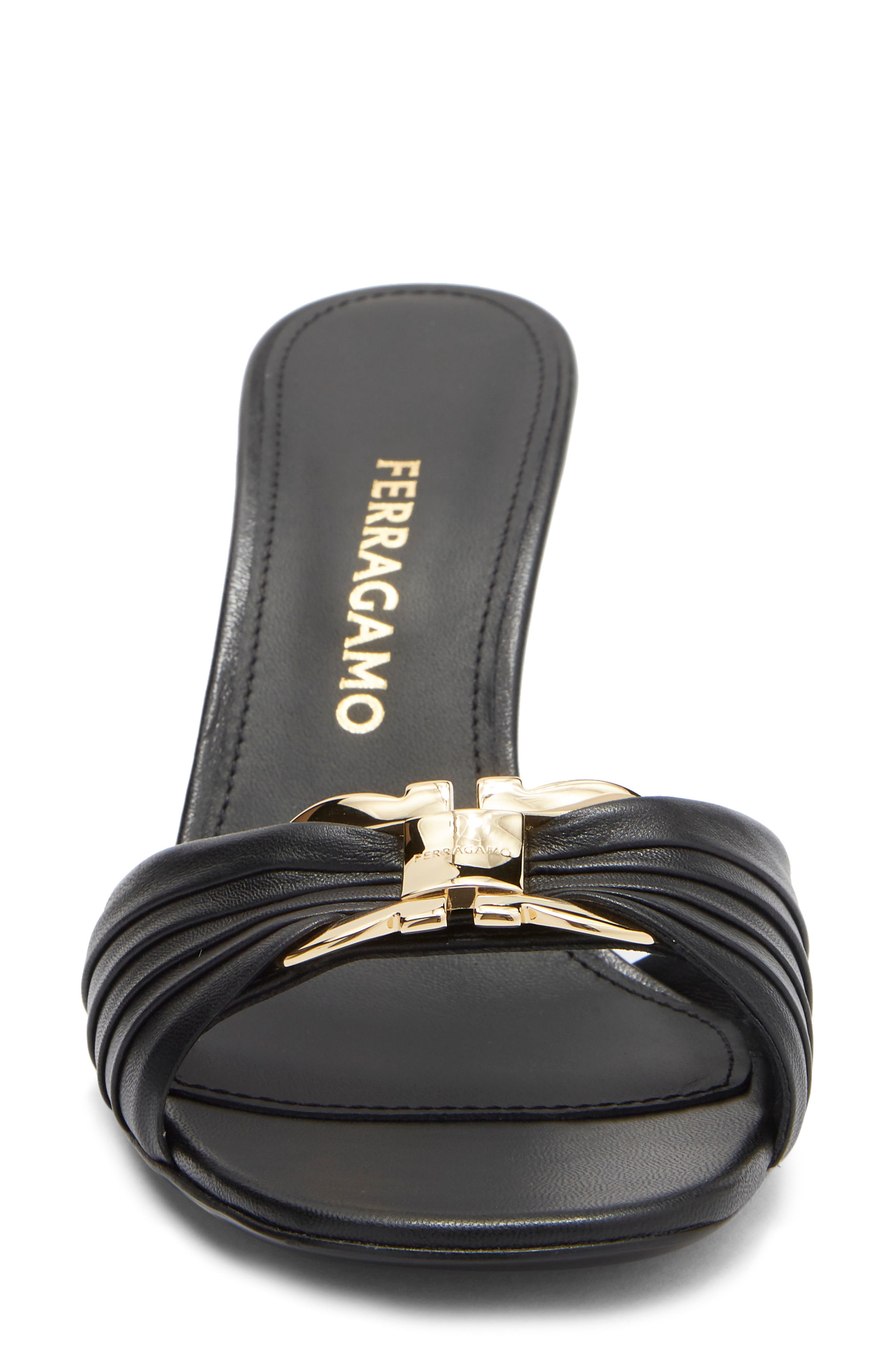 FERRAGAMO Witty Patent Leather Sandal, Alternate, color, Nero Nero