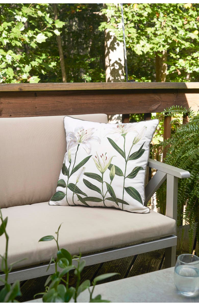 RightSide Designs Lily Pillow, Alternate, color, Green