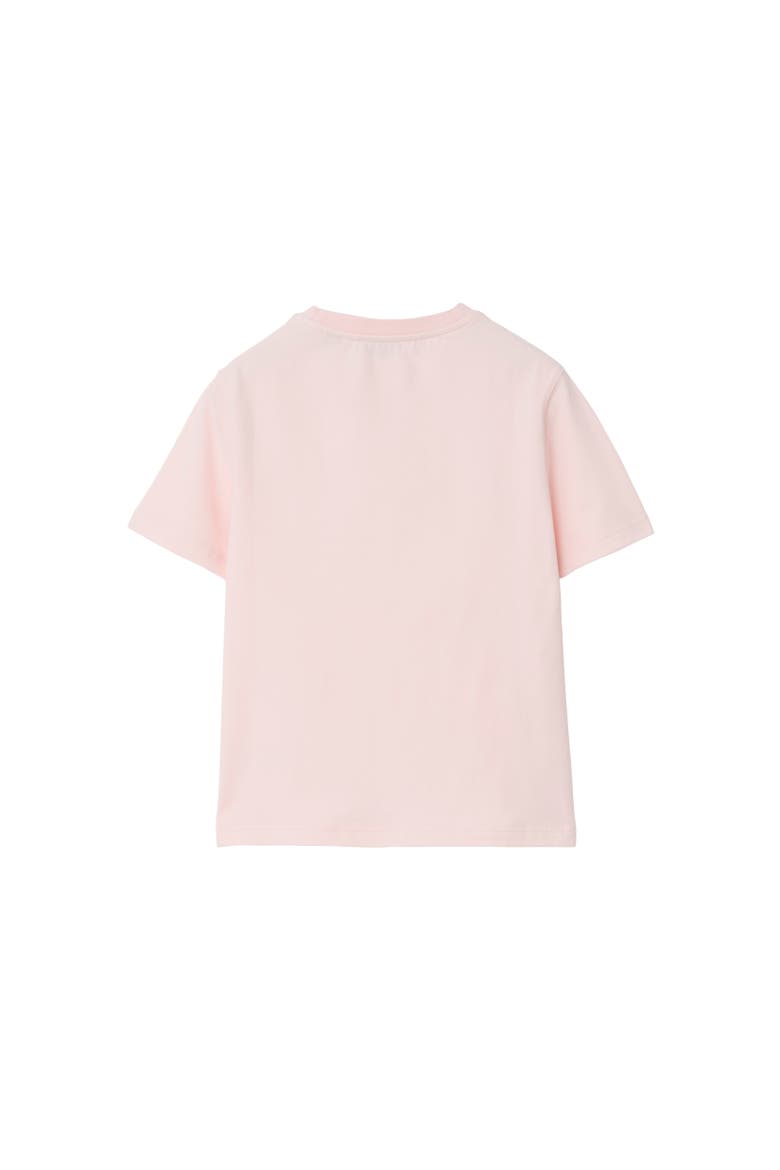 Girls' Knight Stretch Cotton T-shirt, Alternate, color, Ice pink