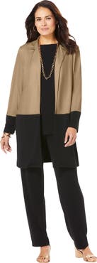 Jessica London 3-Piece Knit Pant Set