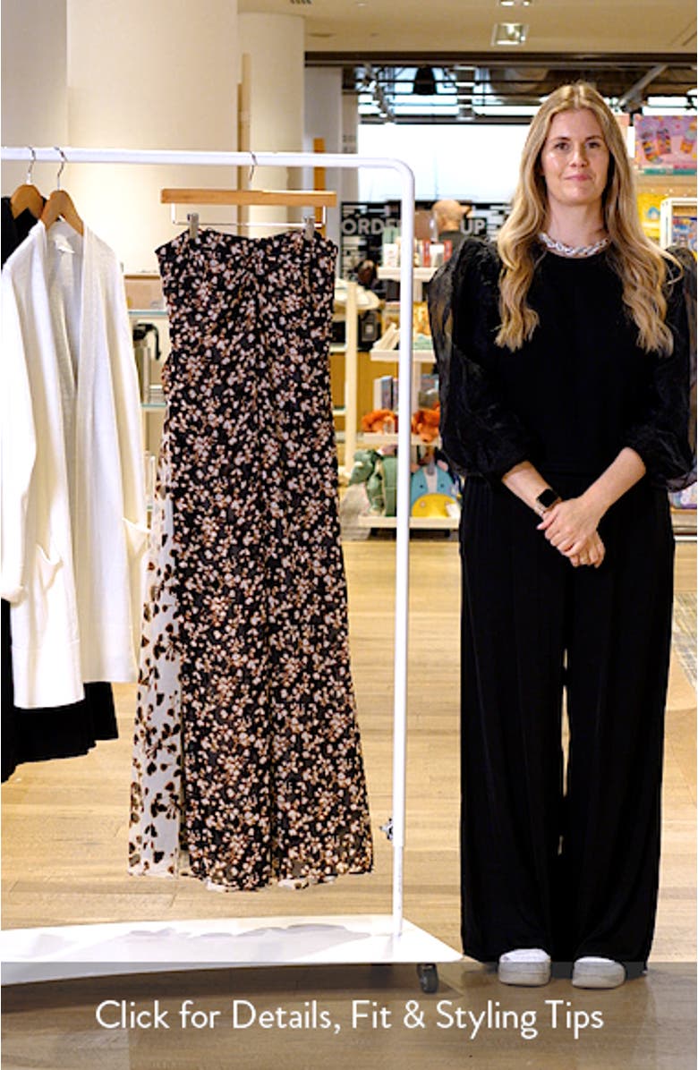 Seleste Floral Strapless Maxi Dress, sales video thumbnail