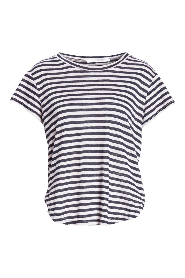 Stripe Linen Tee, Alternate, color, LAVENDER MULTI