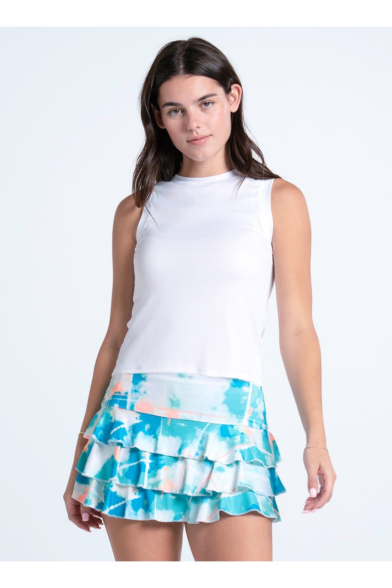 Oasis Ruffle Skirt, Alternate, color, Green