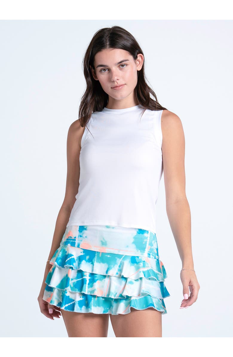 Lucky in Love Oasis Ruffle Skirt, Alternate, color, Green