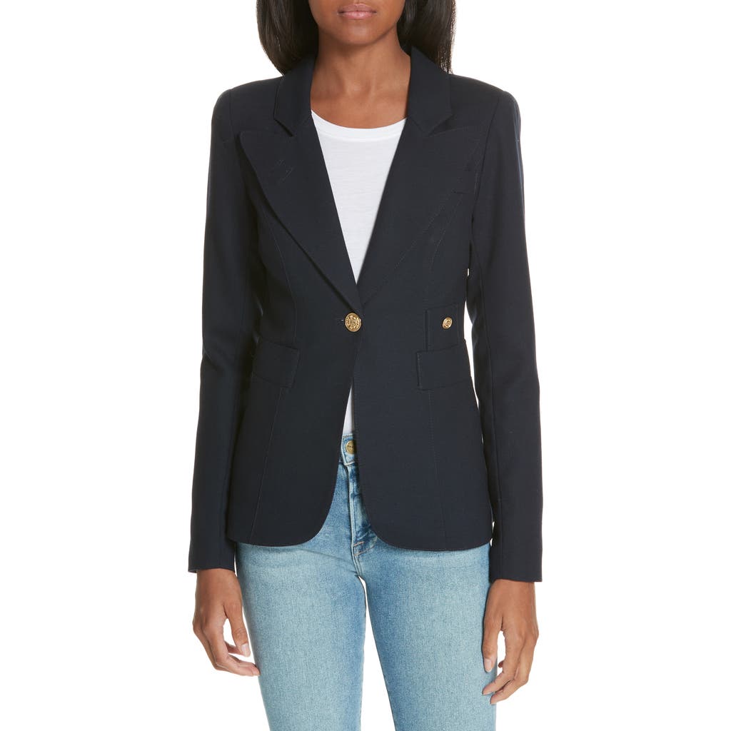 Smythe Classic Duchess Blazer In Blue