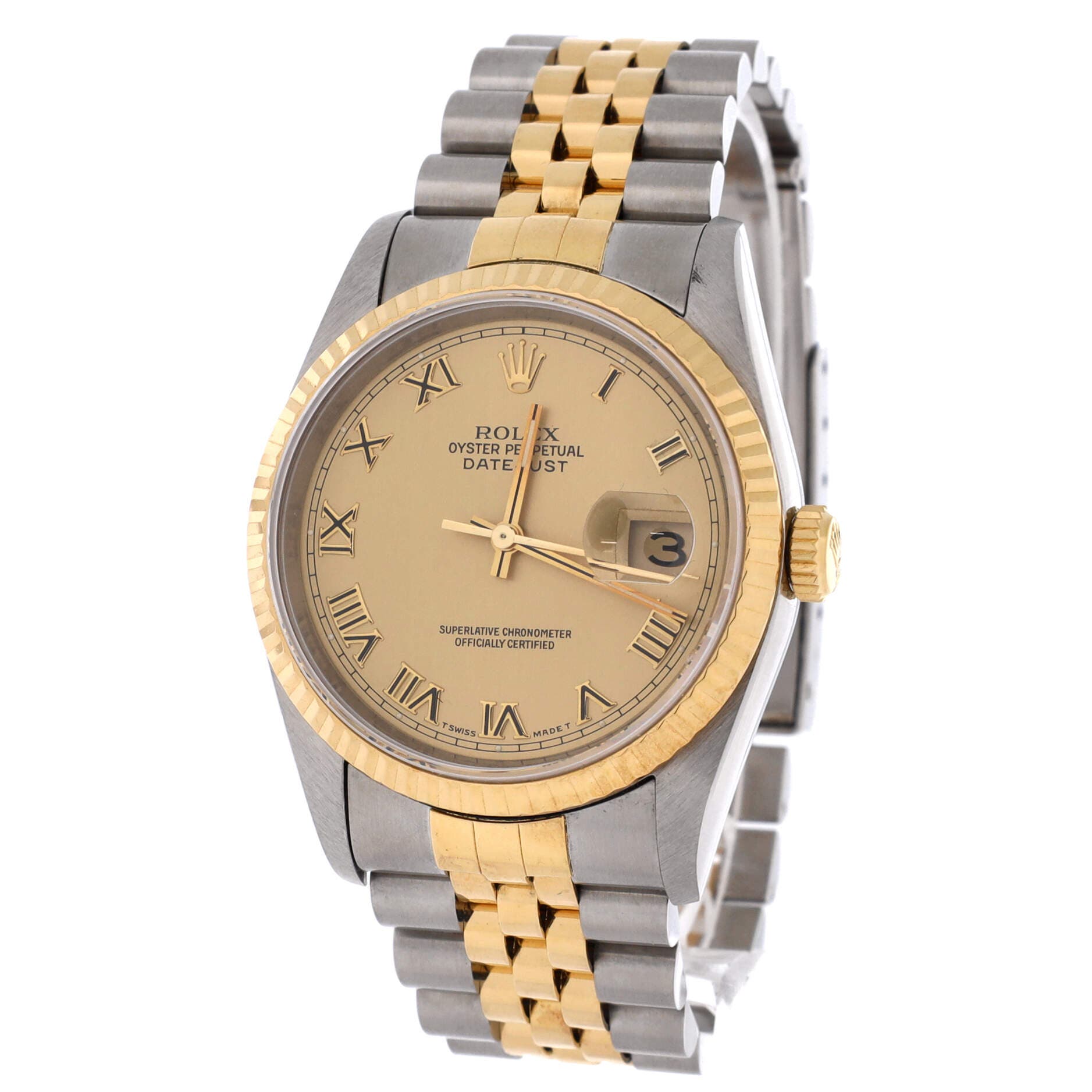 Oyster Perpetual Datejust Automatic Watch Stainless Steel and Yellow Gold 36, Alternate, color, Metallic Gold
