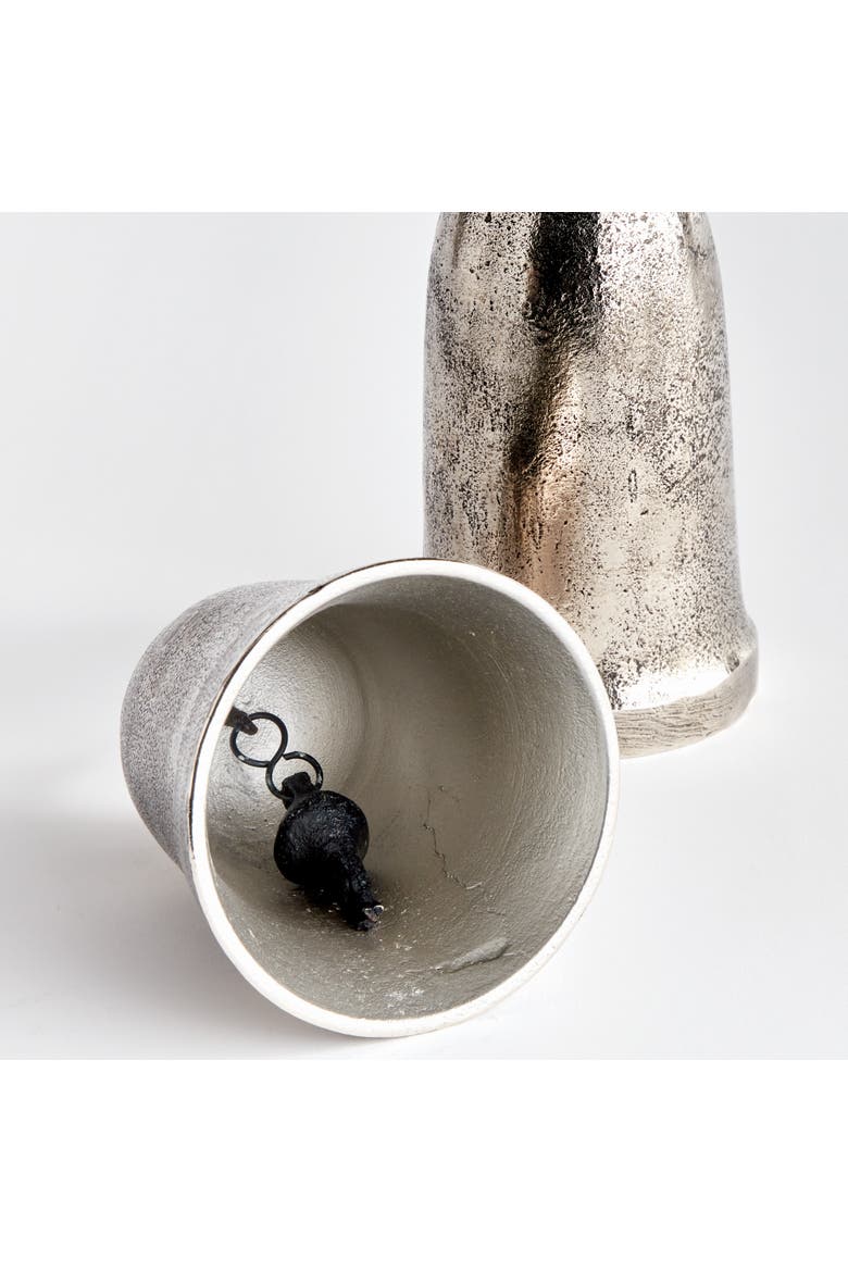 La Taverna Grande Decorative Bells Set of 2, Alternate, color, Silver