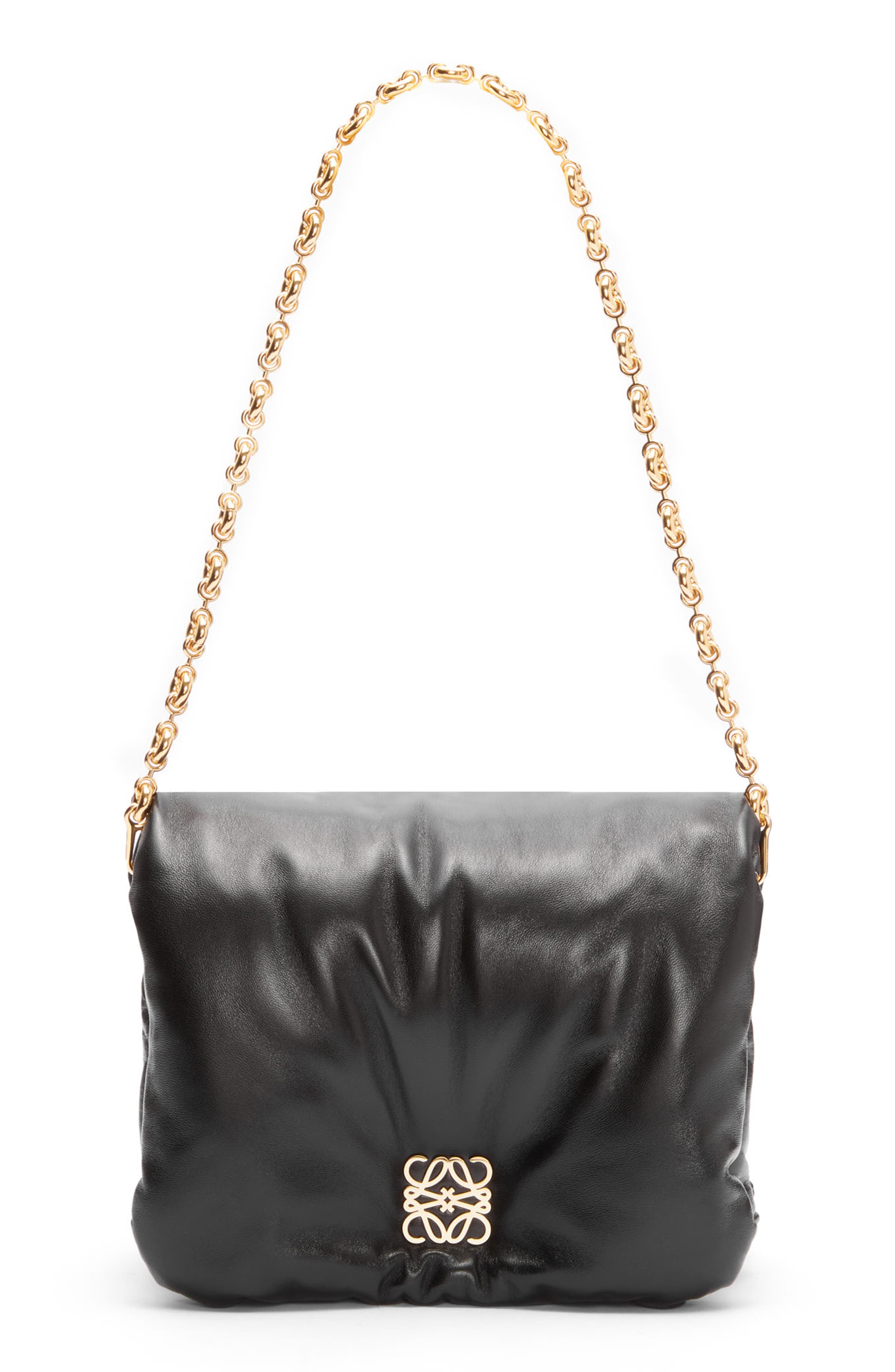 Loewe Goya Lambskin Leather Puffer Bag, Alternate, color, 