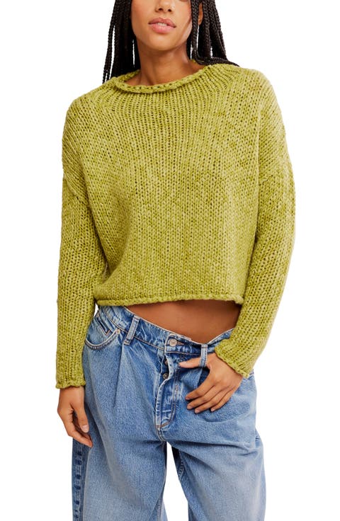 Opal Roll Neck Crop Sweater