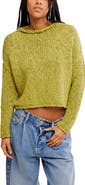 Free People Opal Roll Neck Crop Sweater