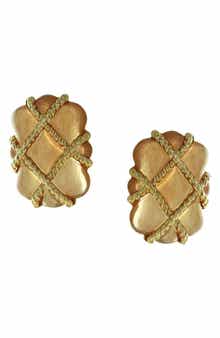 Quilted Statement Earrings