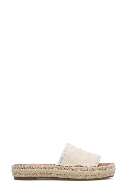 Mia Dahya Espadrille Platform Slide Sandal In Bone