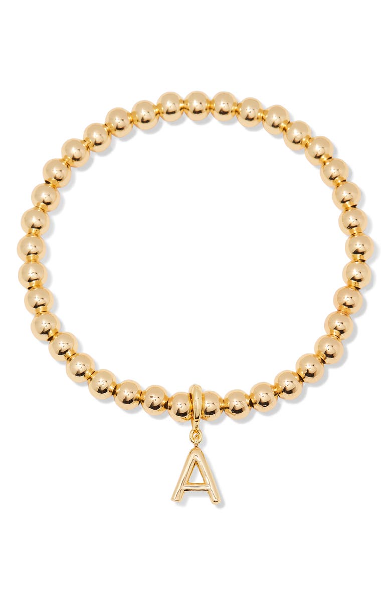 Brook and York Makenna Initial Charm Bracelet, Main, color, Gold - A