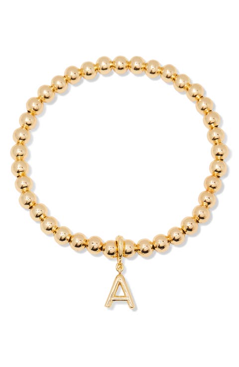 Makenna Initial Charm Bracelet