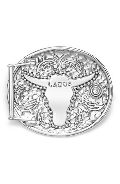 Lagos Anthem Longhorn Belt Buckle In Metallic