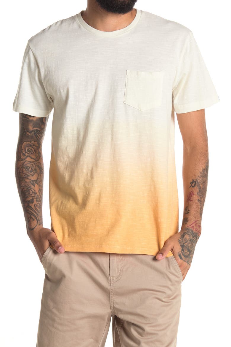 MR. SWIM Dip Dye Crew Neck T-Shirt, Main, color, YELLOW
