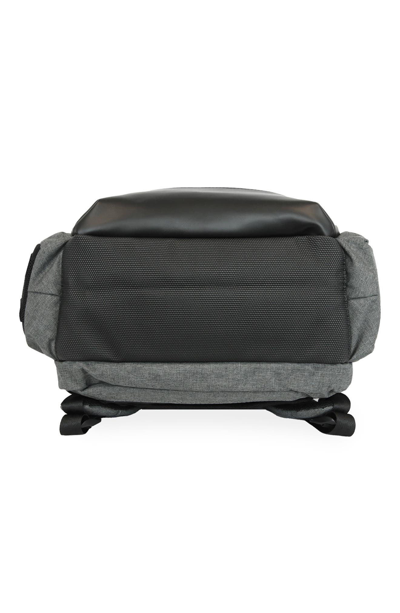 Original Penguin Luca Zip Pocket Backpack, Alternate, color, Grey Crosshatch