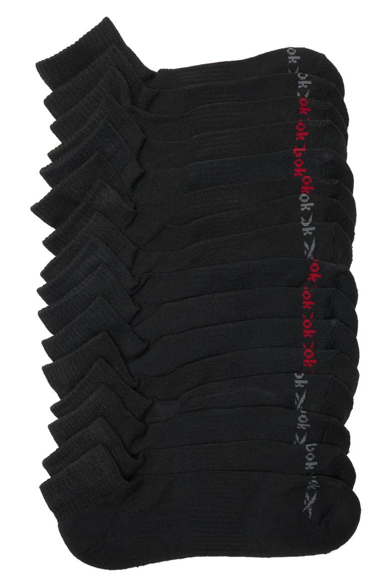 8-Pack Assorted Terry Quarter Socks, Main, color, BLACK