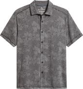 Tommy Bahama Costa Wave Twilight Canopy Seersucker Stripe IslandZone® Short Sleeve Button-Up Shirt