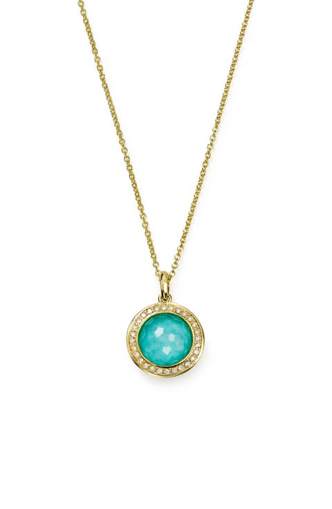 Lollipop Mini Pendant Diamond Necklace