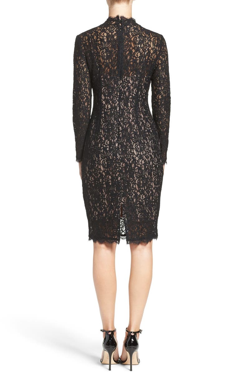 Adrianna Papell Corded Lace Sheath Dress, Alternate, color,