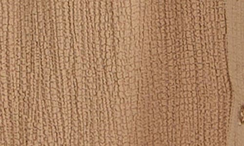 Nina Leonard Cap Sleeve Shirtdress In Tan