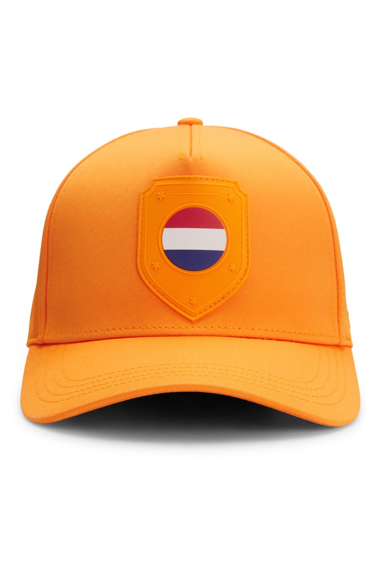 Poulin Lux Flag Patch Adjustable Baseball Cap, Main, color, NETHERLANDS