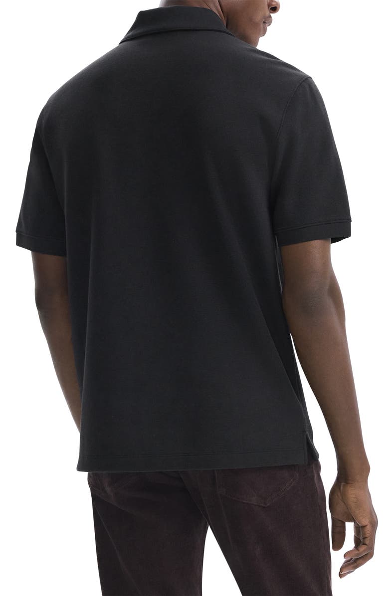 Theory Delroy Double Piqué Polo, Alternate, color, Black
