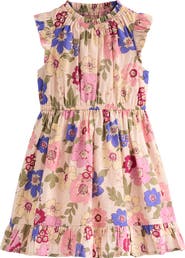 Mini Boden Kids' Gathered Elastic Waist Dress