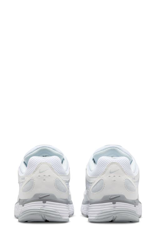 Nike Wmns P-6000 Mtlc Summit White/white/pure Platinum Women's Low Shoe In Metallic Summit White/white