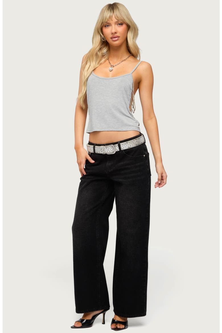 Raelynn Low Rise Wide Leg Jeans, Alternate, color, DENIM-BLACK