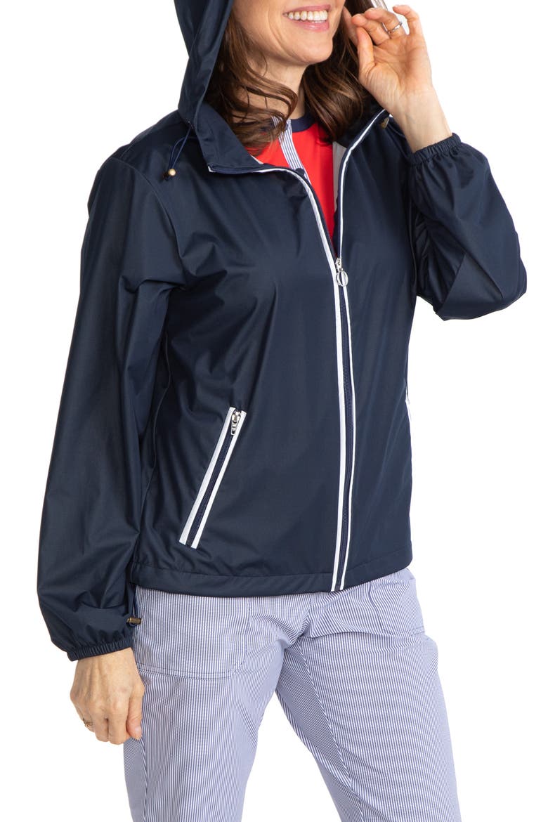 Pack Play Water Resistant Golf Jacket, Main, color, NAVY