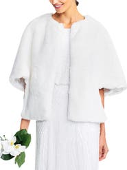 Adrianna Papell Faux Fur Jacket