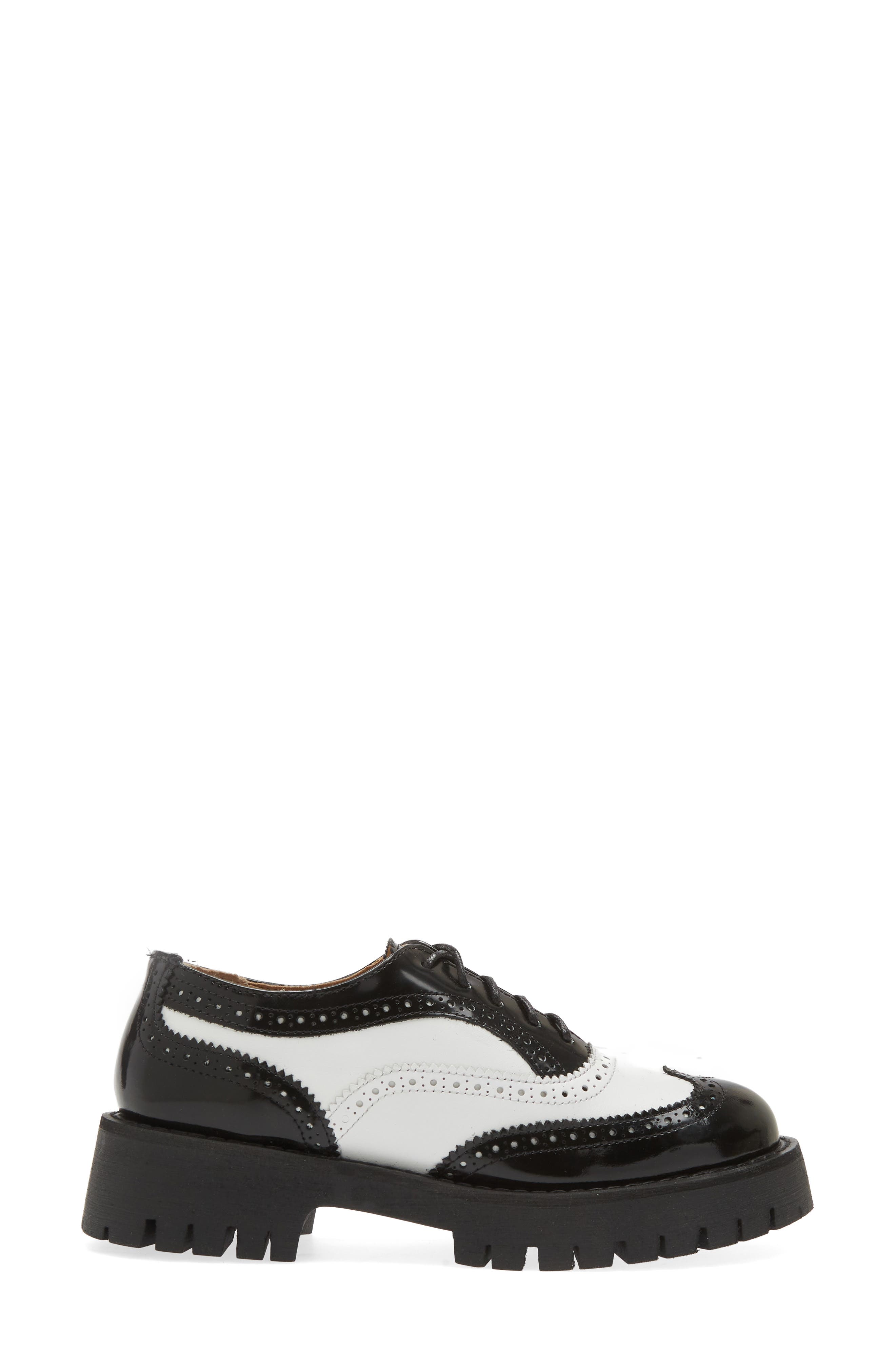 Lance Wingtip Platform Oxford, Alternate, color, BLACK MULTI