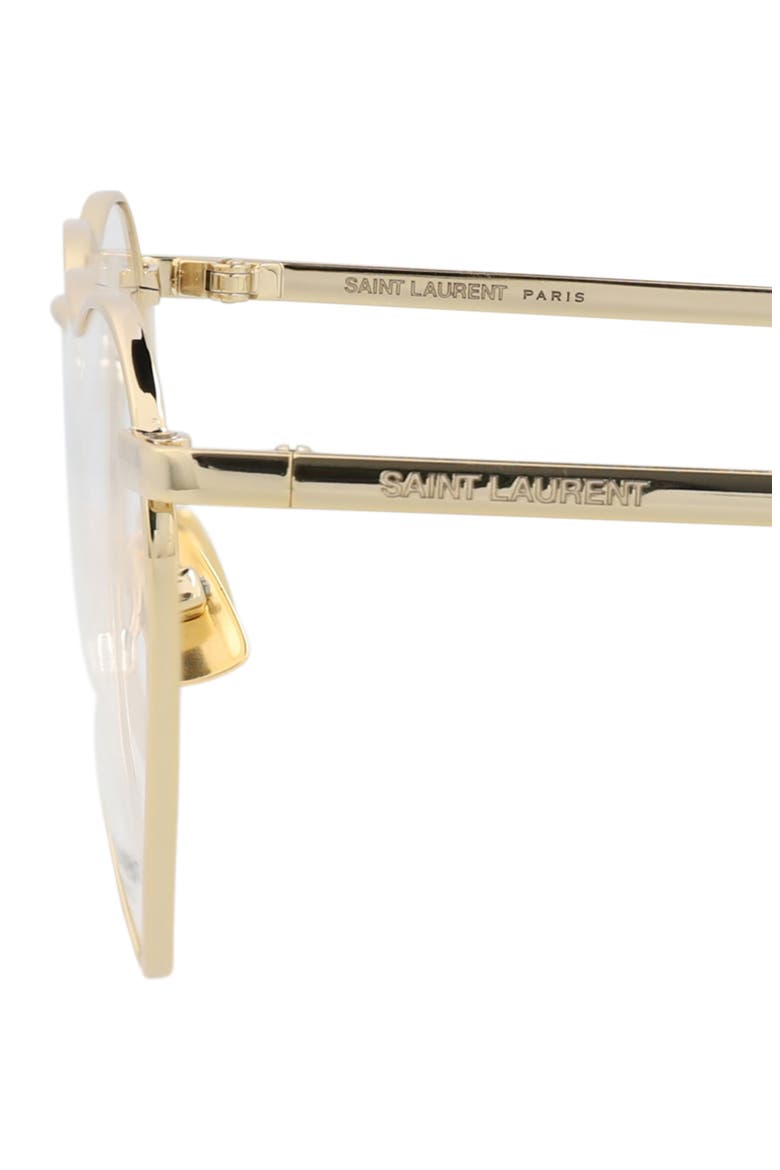52mm Heart Optical Glasses, Alternate, color, GOLD GOLD TRANSPARENT