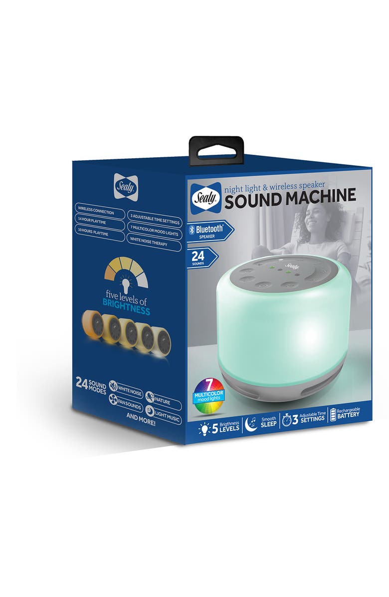 BYTECH Sealy Night Light & Wireless Speaker Sound Machine, Main, color,