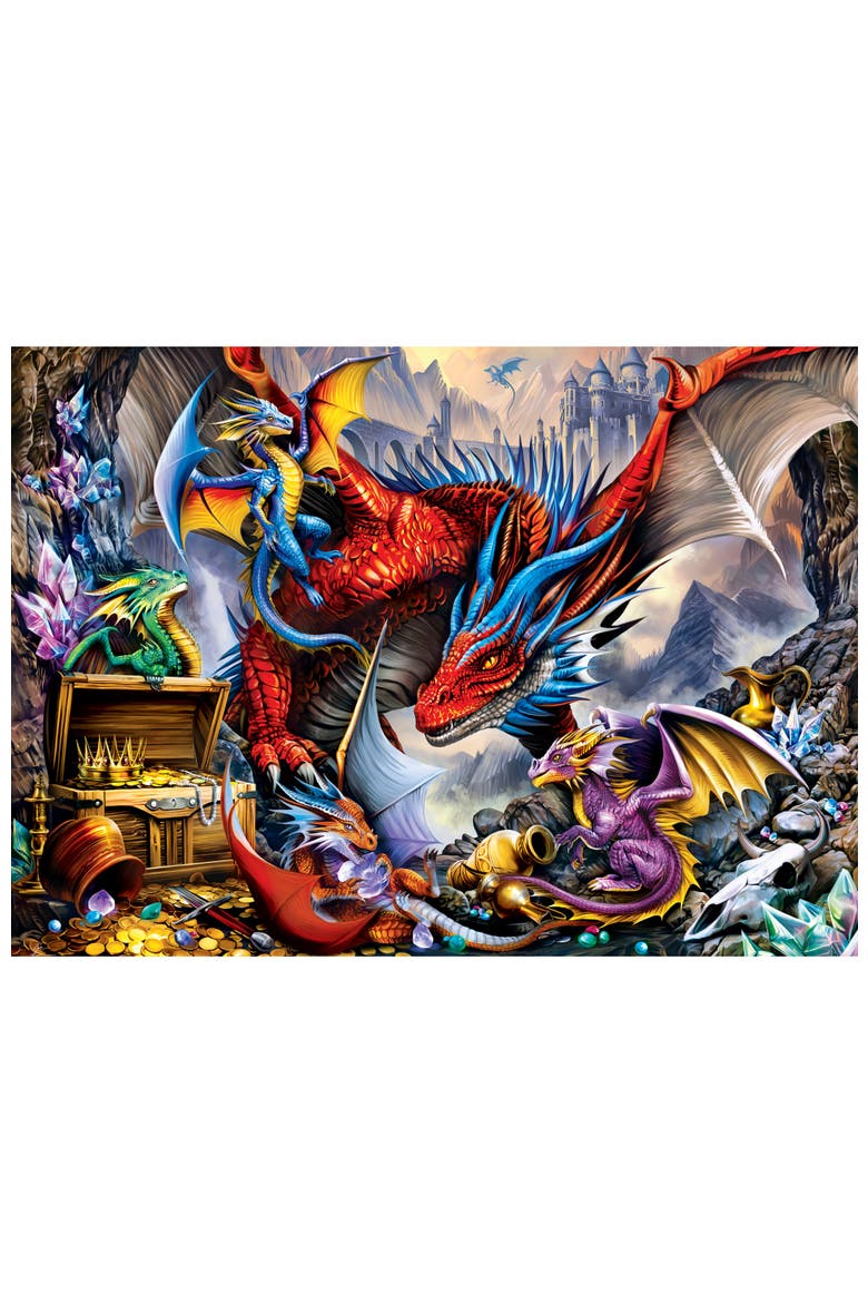 Glow in the Dark Dragon 1000pc Puzzle, Alternate, color, Multicolor
