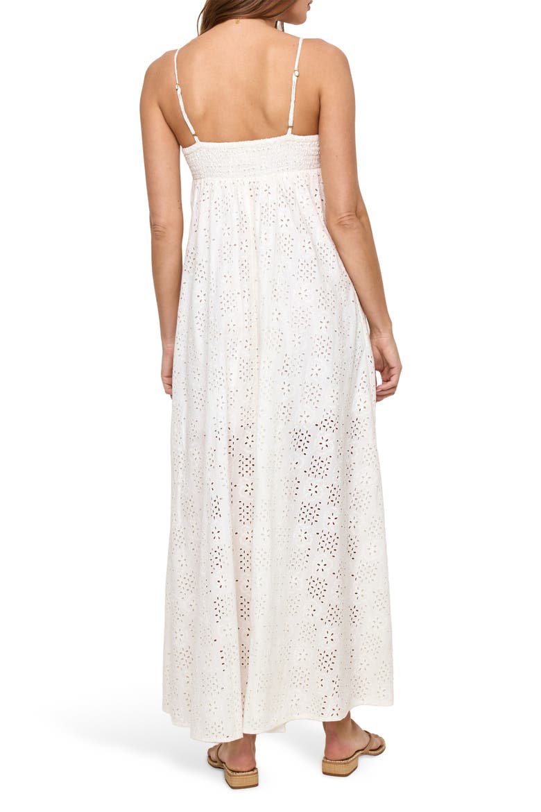 Raveena Cotton Cover-Up Sundress, Alternate, color, CREAM
