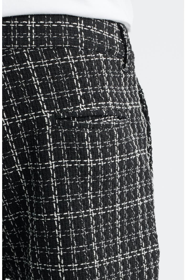 Uno Flare Tweed Pants, Alternate, color, BLACK
