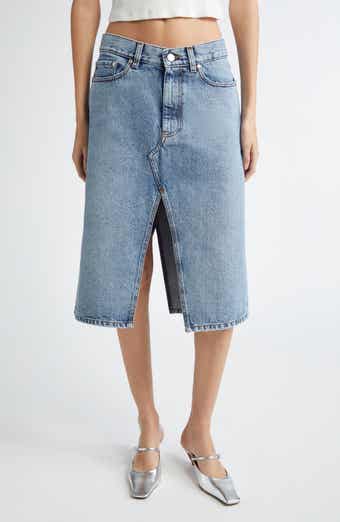 Stella McCartney Shadow Pockets Denim Skirt