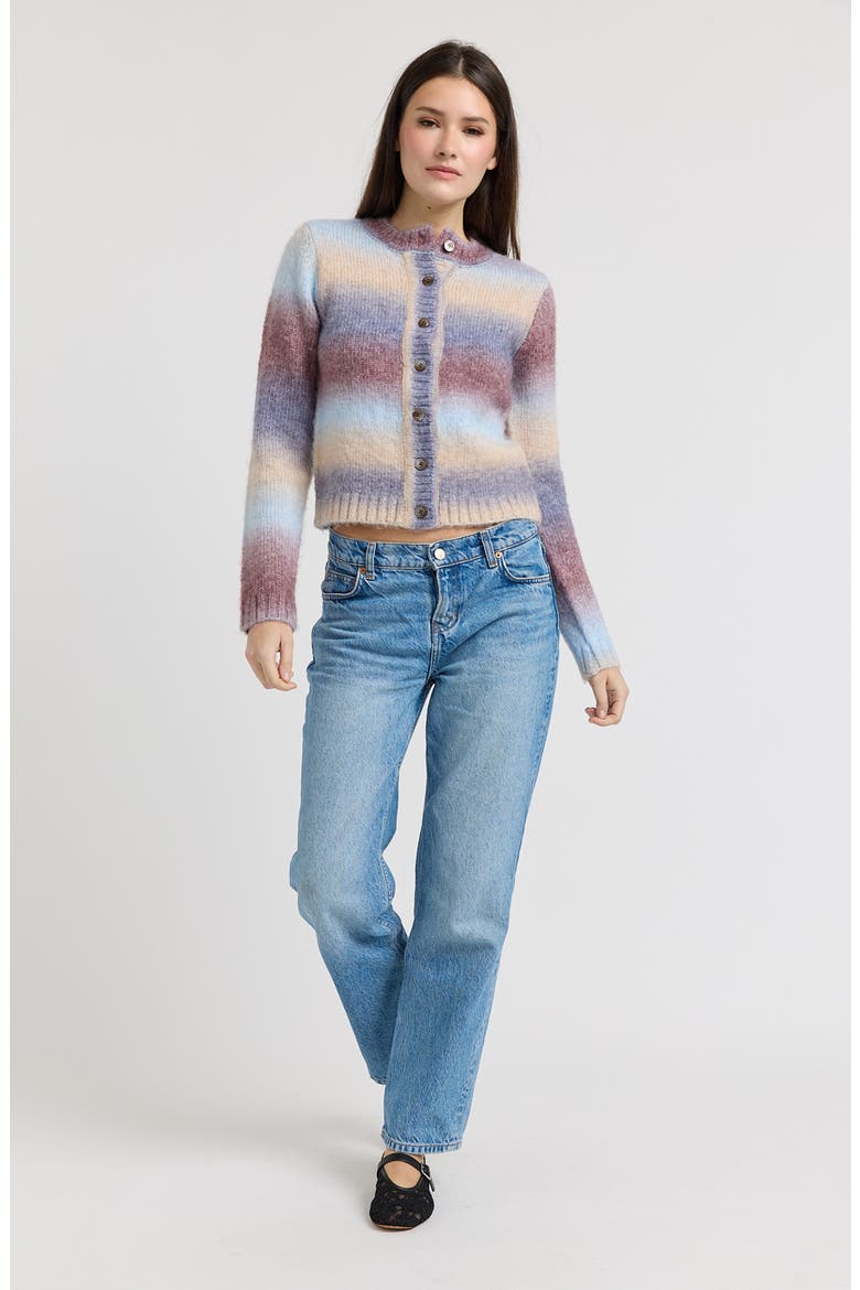 Erin Ombre Cardigan, Alternate, color, BLUE BROWN OMBRE